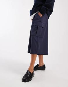 Брюки-карго ASOS DESIGN длиной 3/4 темно-синего цвета