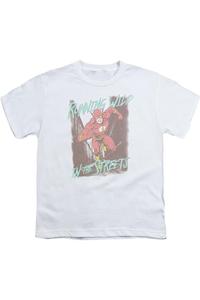 Футболка с коротким рукавом для детей "Лига справедливости Америки: Дикий гонщик" Gildan, белый