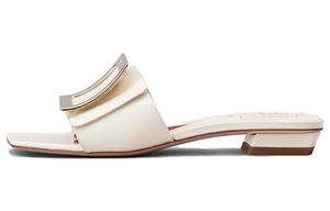 Roger Vivier Слипоны Slide для женщин, бежевые