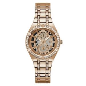 Женские часы Guess Allara с циферблатом из розового золота Guess, розовый