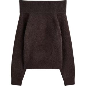 COS Свитер женский темно-коричневый