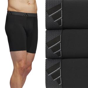Мужские трусы-боксеры из микрофибры adidas (3 пары) Adidas, цвет Black Onix Gray