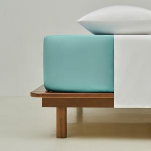 Простыня на подкладке из египетского хлопка плотностью 200 нитей Touch Bassols, аква