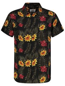 Рубашка Eight2Nine, цвет schwarz/rot/gelb