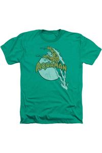 DC Comics Splash Adult Heather Tee / Футболка Gildan, цвет kelly green