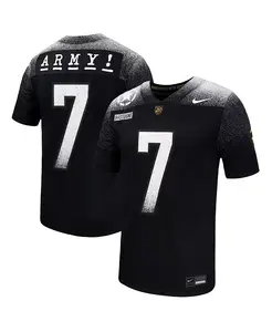 Мужская футбольная майка Black Army Black Knights 2024 Rivalry Collection Alternate Untouchable в черном цвете Nike