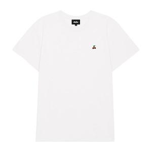 Женская футболка lil cherry для повседневной носки Dalix, White