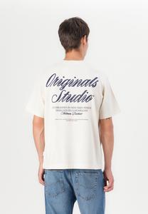 Футболка Jack & Jones JORNORREBRO TYPO TEE CREW NECK, Antique White/White