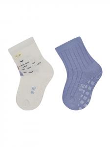 Sterntaler Носки ABS, комплект из 2 штук, «Бегемот», светло-серый цвет