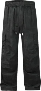 Мужские летние свободные прямые брюки с кулиской FOLKFOLD