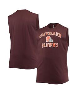 Мужская коричневая майка Cleveland Browns Big and Tall Muscle Tank Fanatics, коричневый