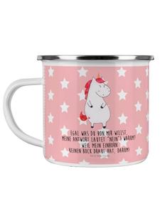 Кружка Единорог с надписью в пастельно-красных тонах Mr. & Mrs. Panda