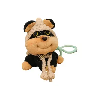 Очаровательный цветной шнуровой плюшевый кулон Bee Dog, высота 13,5 см 77 SEVEN DREAM