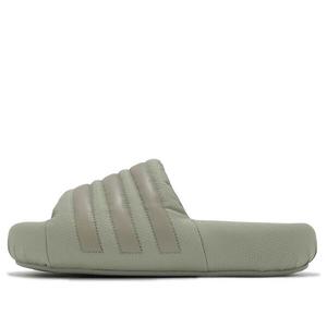 Тапочки adilette 24 slides 'silver pebble' Adidas, серебряный