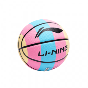 Резиновый баскетбольный мяч Li Ning, желтый, розовый, синий, размер 5, тренировочный