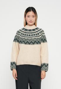 Джемпер YAS YASLIR PULLOVER, Birch/Ponderosa Pine/Off-White