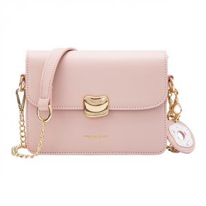 SEM/R Синтетическая кожаная сумка через плечо маленького размера женская в кремовых розовых и зеленых тонах, Pink Tone