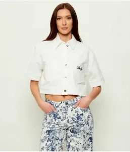 Джинсовая куртка cropped fit Liu Jo, белый