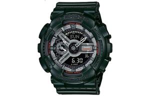 Мужские часы Casio GMA-S110MC-3 серии Liquid Crystal/Analog Dual Display зеленые