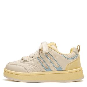 STAE Женские противоскользящие износостойкие низкие скейтерские кеды Anti Slip Wear Resistant Low Top Skateboard Shoes в желто-синем цвете, цвет Yellow Blue