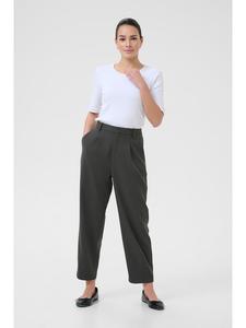 Брюки из ткани антрацитового цвета Kaffe