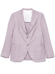 LUIGI BIANCHI MANTOVA однобортный пиджак, фиолетовый