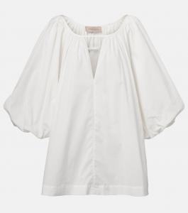 Хлопковое мини-платье Adriana Degreas, белый