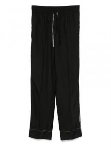 Шелковые брюки Brioni, черный