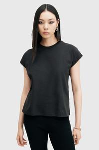 Хлопковая футболка AllSaints RUE TEE, черный