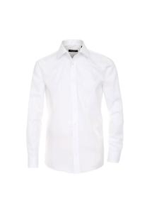 Рубашка деловая очень короткий рукав 58 см однотонная комфортный крой Casamoda, белый