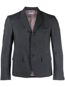 Thom Browne однобортный пиджак из смесовой шерсти, серый