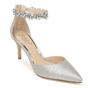Туфли на каблуке Jewel Badgley Mischka Raleigh, silver fabric