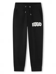 Спортивные брюки с логотипом HUGO KIDS, черный
