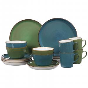 Ritzenhoff Breker КОМПЛЕКСНЫЙ НАБОР Visby, синий/зеленый, 16 предметов