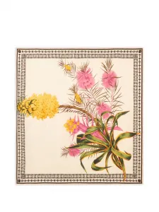 Платок с принтом Blumarine, бежевый