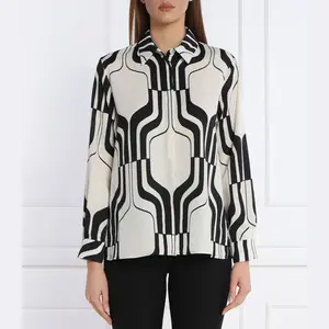 Рубашка свободного кроя «русалка» Marella, черный