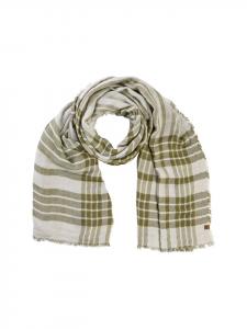 Camel Active Шарф из смесовой хлопковой ткани цвета шалфея