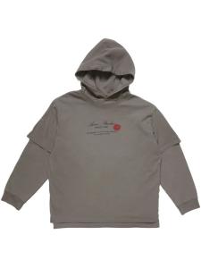 Двухслойная толстовка Acne Studios, серый