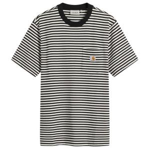 Футболка Verner с полосатым карманом Carhartt Wip, Black & Wax