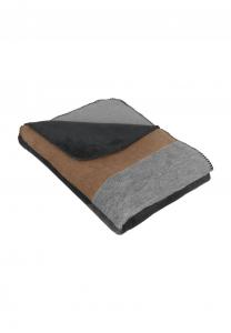 Плед Galeria Home Melange Trend, 200 x 150 см, серый / персиковый