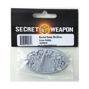 Основание со скошенной кромкой 60x35 мм — Urban Rubble, Miniature Bases - Urban Rubble