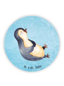 Mr. & Mrs. Panda Пингвин-магнит смеется без слов в ледяном синем цвете