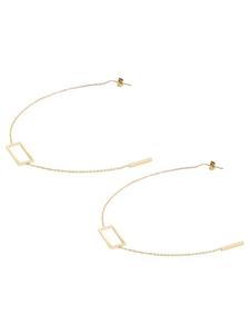 Adeliás Женские серьги из нержавеющей стали в золотом исполнении