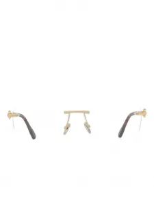 Геометрические очки в оправе Double Cable Fred, золотистый