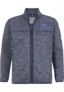 Вязаная флисовая куртка КОЛМУНД JAN VANDERSTORM, темно-синий