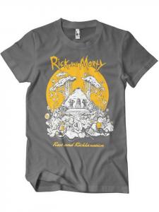 Футболка серого цвета Rick and Morty