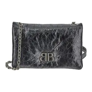 Balenciaga Сумка через плечо из овчины Regular Women's Silver Black