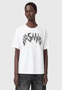 Футболка AllSaints Print T-shirt, Optic White/White