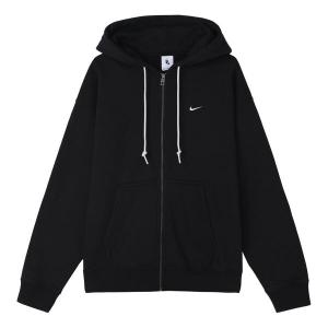 Толстовка Nike hooded zipper jacket 'Black', черный