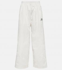 Спортивные брюки 3b sports icon из смесового хлопка Balenciaga, белый